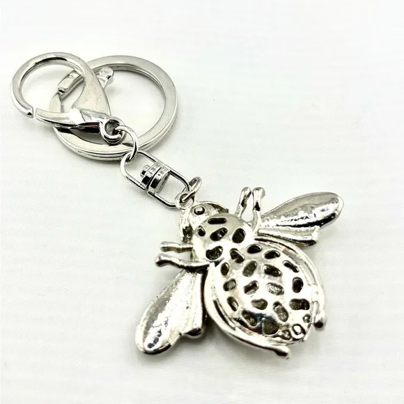 Woodland Bling Keychain Purse Charm Bundle - Lot of 3 (Owl, Bee, Snake) - Picture 3 of 7